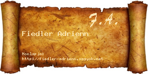 Fiedler Adrienn névjegykártya